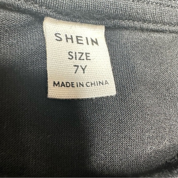 Shein Long Sleeved Shirt Two-Tone Blue & Black Size 7 - Picture 8 of 16